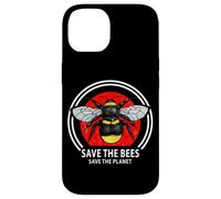 Save The Bees Planet Earth Vintage Bumblebee Art Case for iPhone 14