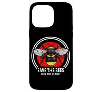 Save The Bees Planet Earth Vintage Bumblebee Art Case for iPhone 14 Pro Max