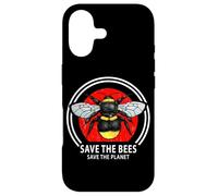 Save The Bees Planet Earth Vintage Bumblebee Art Case for iPhone 17