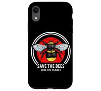 Save The Bees Planet Earth Vintage Bumblebee Art Case for iPhone XR