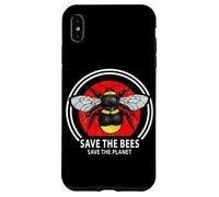 Save The Bees Planet Earth Vintage Bumblebee Art Case for iPhone XS Max