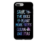 Save The Bees Plant More Trees Clean Our Seas Earth Case for iPhone 7 Plus/8 Plus