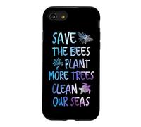 Save The Bees Plant More Trees Clean Our Seas Earth Case for iPhone SE (2020) / 7/8