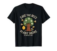 Save the Bees, Plant More Trees Eco Chalk Art T-Shirt