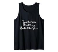 Save The Bees, Plant Trees, Protect The Seas - Mother Earth Tank Top