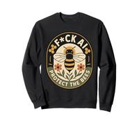 Save The Bees Protest Humor Vintage Beekeeper Sweatshirt