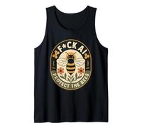 Save The Bees Protest Humor Vintage Beekeeper Tank Top