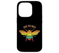 Save the Bees Retro Vintage Distressed Design Case for iPhone 14 Pro