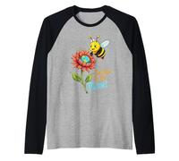 Save The Bees Save Earth Day Environmental Raglan Baseball Tee