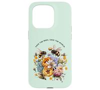 Save the bees, save the world. Bee-Themed Case for iPhone 15 Pro