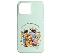 Save the bees, save the world. Bee-Themed Case for iPhone 16 Pro Max