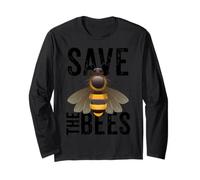 Save The Bees, Save The World, Earth Day, Earth Environment Long Sleeve T-Shirt