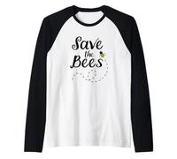 Save The Bees Shirt - Save The Bees T Shirt - Bee Shirt Raglan Baseball Tee