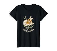 Save The Bees Value Graphic T-Shirt, Women, Black, L