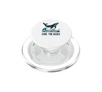 Save The Blues Cute Blue Whale Lover Ocean Marine Life Waves PopSockets PopGrip for MagSafe