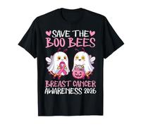 Save The Boo Bees Breast Cancer Awareness 2026 Ghost Bee T-Shirt