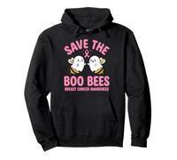 Save The Boo Bees Breast Cancer Awareness Month Pink Ribbon Pullover Hoodie