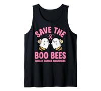 Save The Boo Bees Breast Cancer Awareness Month Pink Ribbon Tank Top