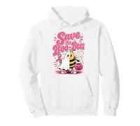 Save The Boobees Lazy Breast Cancer Halloween Costume Pullover Hoodie