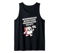 Save the Books Cute Book Graphic Supporting Local Business Tank Top