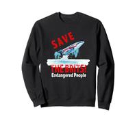 Save The Brits Endangered People Funny British Humour Sweatshirt