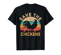 Save The Chickens Funny Vegetarian Vegan Chicken Lover T-Shirt