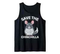 Save The Chinchilla Cute Fluffy Rodent Advocate Tank Top