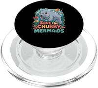 Save the Chubby Manatee Conservation PopSockets PopGrip for MagSafe