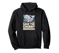Save The Chubby Manatee Mermaids Lover Pullover Hoodie