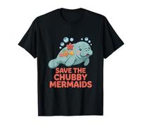 Save The Chubby Manatee Sea Animal Mermaids T-Shirt