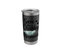 Save The Chubby Mermaids Funny Ocean Stainless Steel Insulated Tumbler