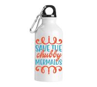 Save The Chubby Mermaids Tourist Water Bottle White