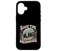 Save The Chubby See Cow Manatee Ocean Wildlife Case for iPhone 16