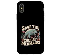 Save The Chubby See Cow Manatee Ocean Wildlife Case for iPhone X/XS