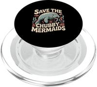 Save The Chubby See Cow Manatee Ocean Wildlife PopSockets PopGrip for MagSafe
