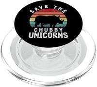 Save The Chubby Unicorn Rhino PopSockets PopGrip for MagSafe