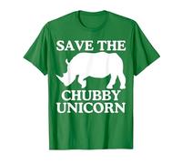 Save The Chubby Unicorn T-Shirt Sarkastic Funny T-Shirt, Men, Kelly Green, 3X-Large