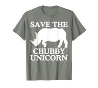 Save The Chubby Unicorn T-Shirt Sarkastic Funny T-Shirt, Men, Olive Heather, XX-Large