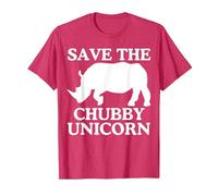 Save The Chubby Unicorn T-Shirt Sarkastic Funny T-Shirt, Men, Red Heather, 3X-Large