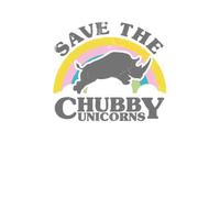 Save The Chubby Unicorns T-Shirt - White - 5XL