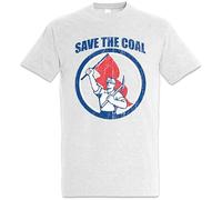 Save The Coal T-Shirt Coal Miner Mineworkers Mine Miners Mining Socialism Classic Breathable T Shirt Casual Round Neck Easy Tee Comfortable Tees White S