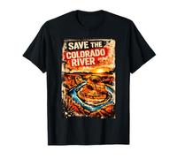 Save The Colorado River Stencil Art Design T-Shirt