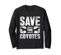 Save The Coyotes Lover Desert Wildlife Natur Long Sleeve T-Shirt