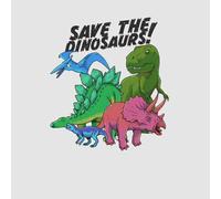 Save The Dinosaurs Men's T-Shirt - Grey - S - Grey