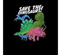Save The Dinosaurs Women's T-Shirt - Black - S - Black