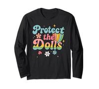 Save The Dolls Proud Trans Ally LGBTQ Support Mens Womens Long Sleeve T-Shirt