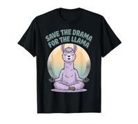 Save the Drama for the Llama Funny Yoga Meditation yoga T-Shirt