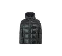 Save The Duck Edgard Men's Winter Jacket, Nylon, Lined Hooded Collar, Zip Closure, Pockets with Zip, Two Way Zipper, Black