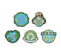 Save The Earth Environment Enamel Pins Mother Earth Day Save The Earth Enamel Pins Green Vibes Only Brooches Lapel Badges Plant Pin Brooch for Backpacks Badges Hats Bags