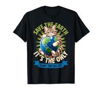 Save The Earth Has Cats Earth Day Cat Lovers Kid Boy Girl T-Shirt